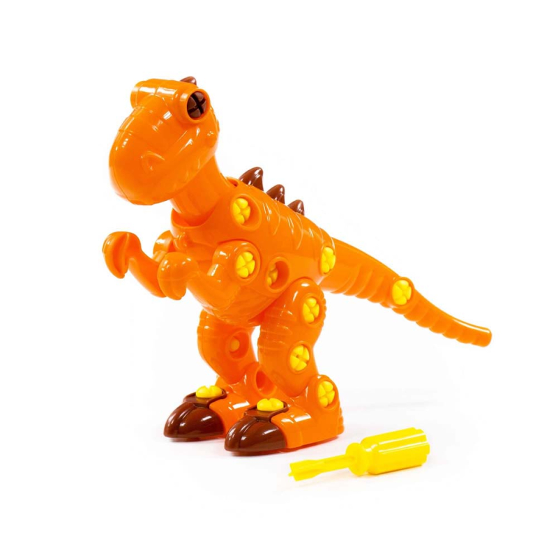 Dinosaur Legetøj Med Skruetrækker - Polesie - 22 Cm