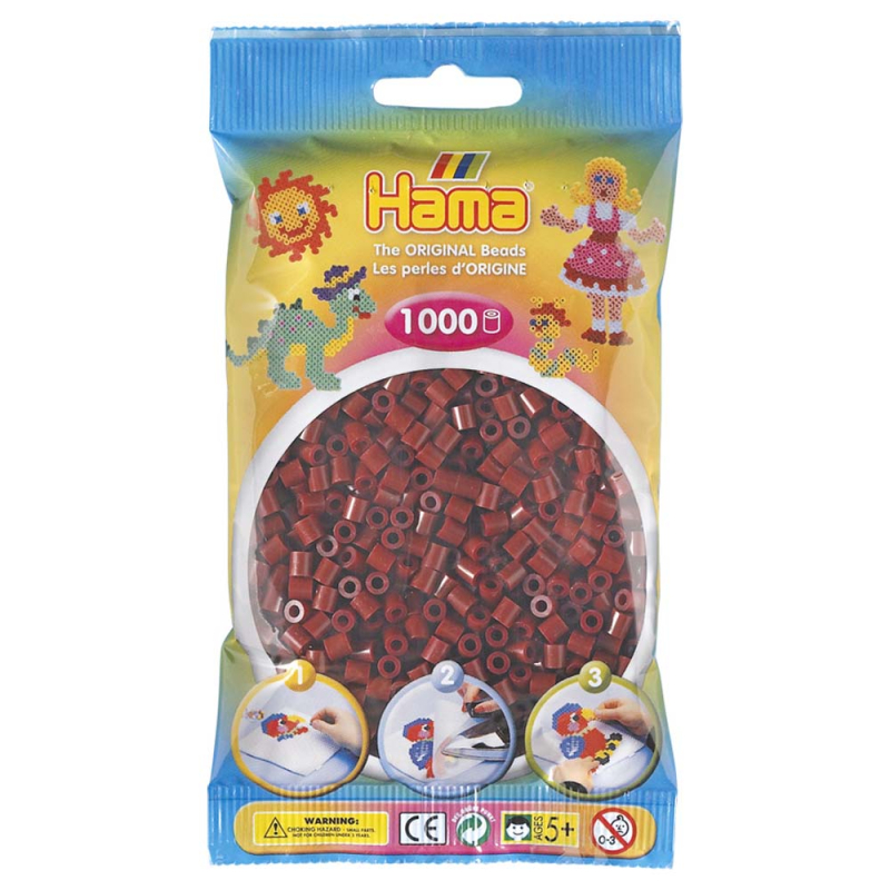 Billede af Hama perler midi 1000 stk - Bordeaux - 30 hos Babadut.dk