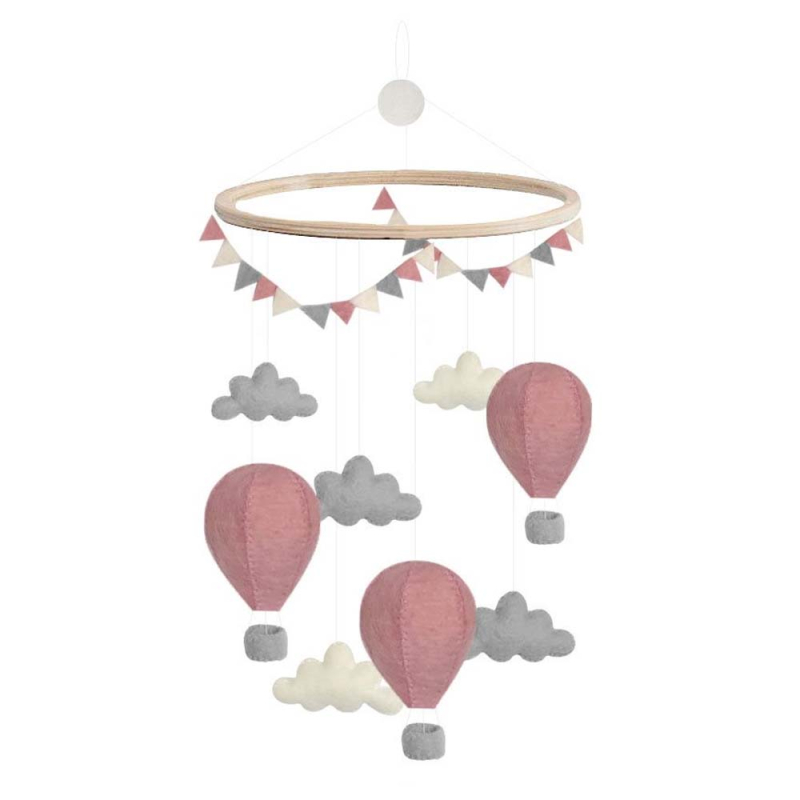 Uro med luftballoner - Lyserød