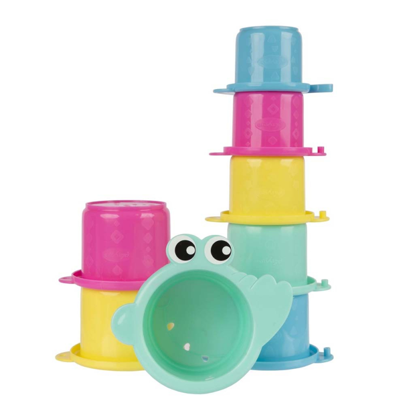 Billede af Stabelkopper fra Playgro - Crocodile cups