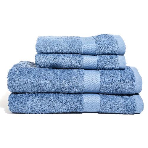Håndklædesæt dueblå