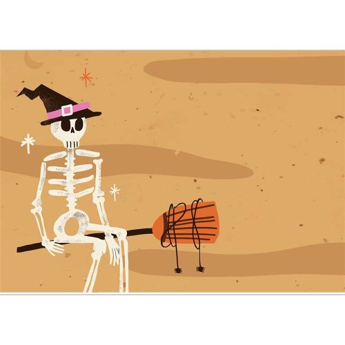 Halloween sukkerprint med skelet