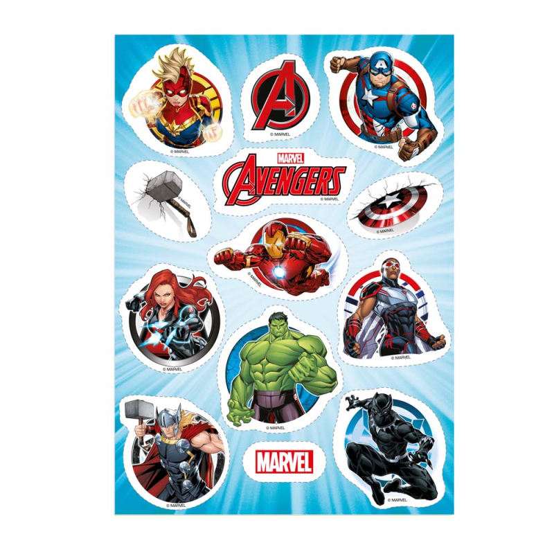 Avengers små kageprint – Klip ud