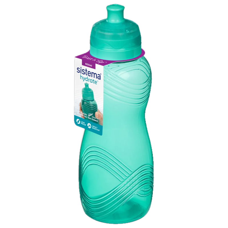 8: Sistema drikkedunk Wave Bottle 600 ml - Minty Teal
