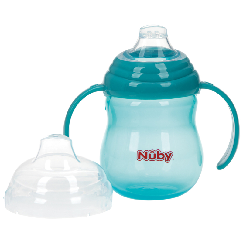 Nuby Trainer Cup tudkop med håndtag - Aqua