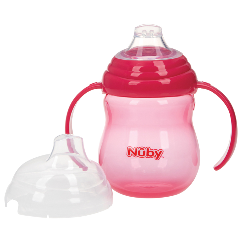 Nuby Trainer Cup tudkop med håndtag - Pink