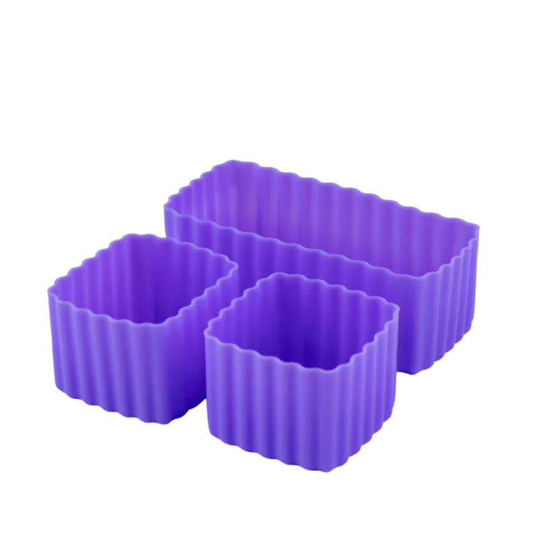 Billede af Little Lunch Box Co. silikoneforme til madkasser 3 stk - Grape