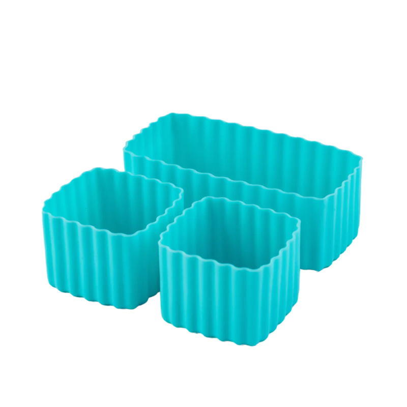 Se Little Lunch Box Co. silikoneforme til madkasser 3 stk - Iced Berry hos Babadut.dk