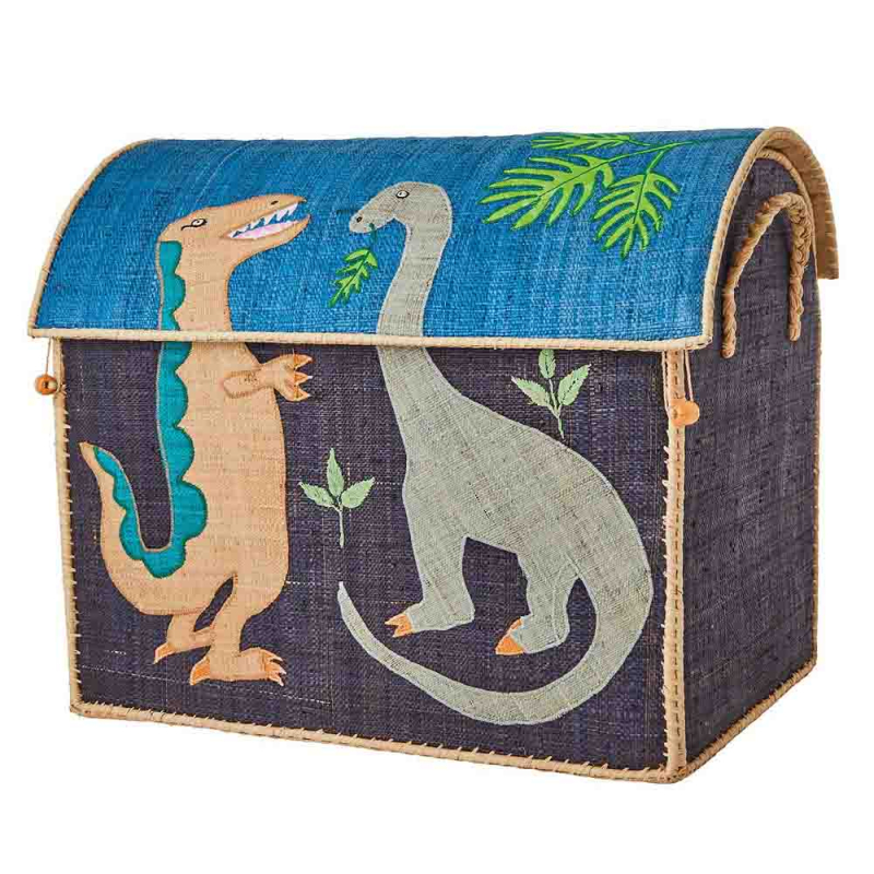 6: Rice opbevaringskasse med låg - Stor Dinosaur