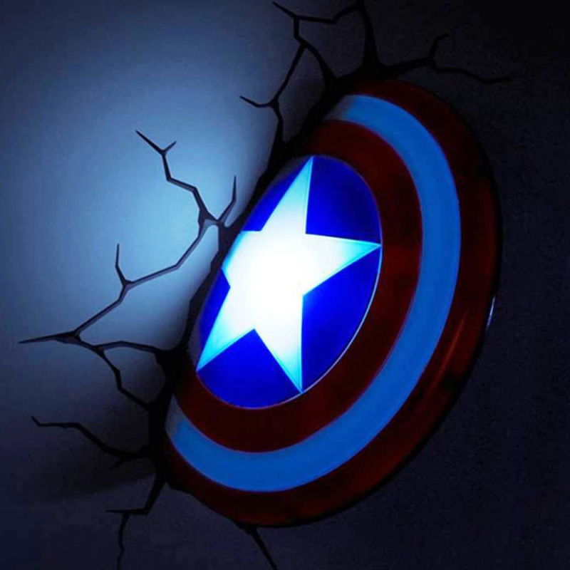 Marvel Captain America væglampe - Skjold