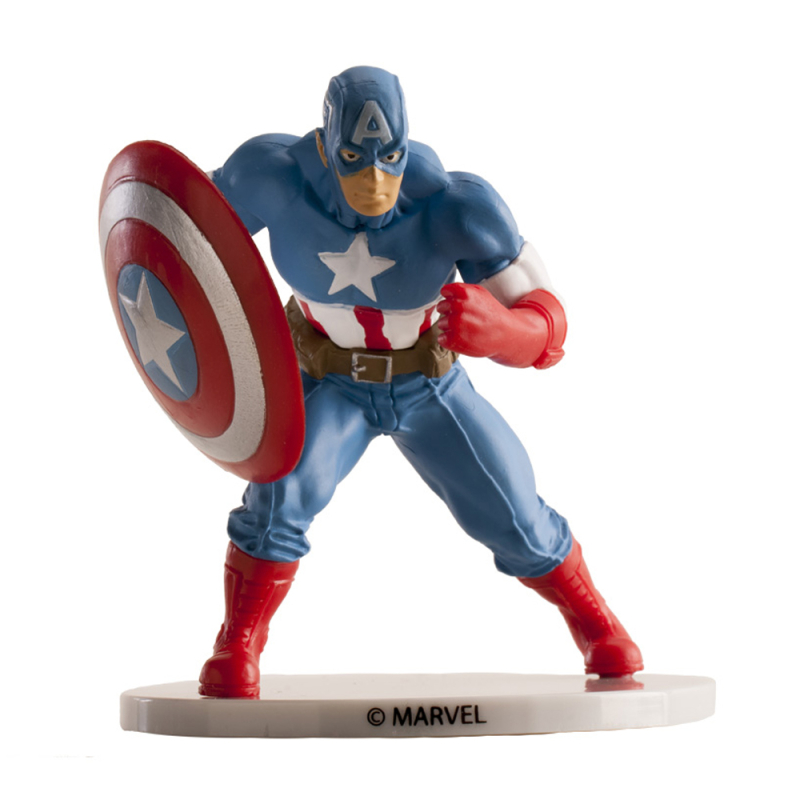 Billede af Captain America kagefigur - 9 cm.