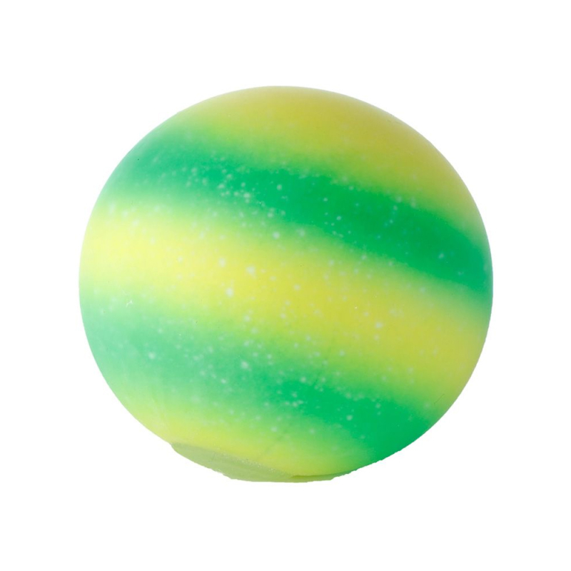 Galaxy Stressbold 9 cm - Gul/grøn
