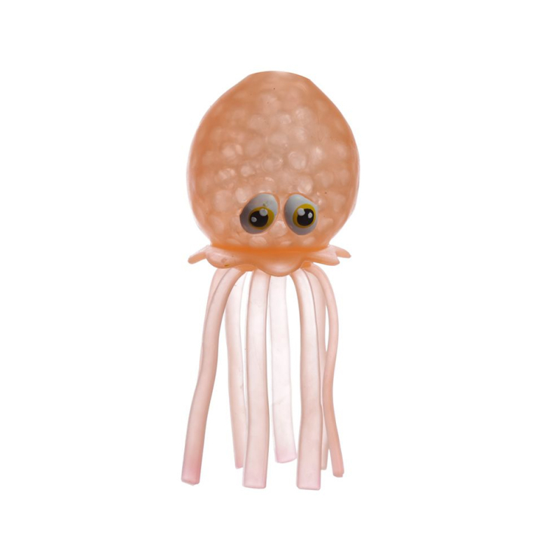Billede af Stressbold Blæksprutte med Perler - Orange