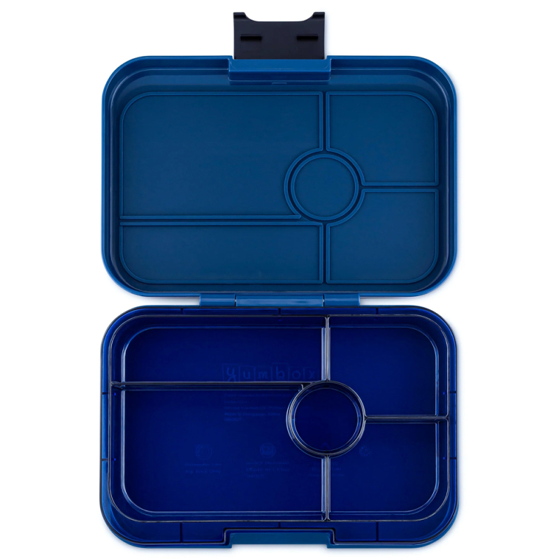 Yumbox Madkasse med 5 rum - Clear Monte Carlo Blue XL