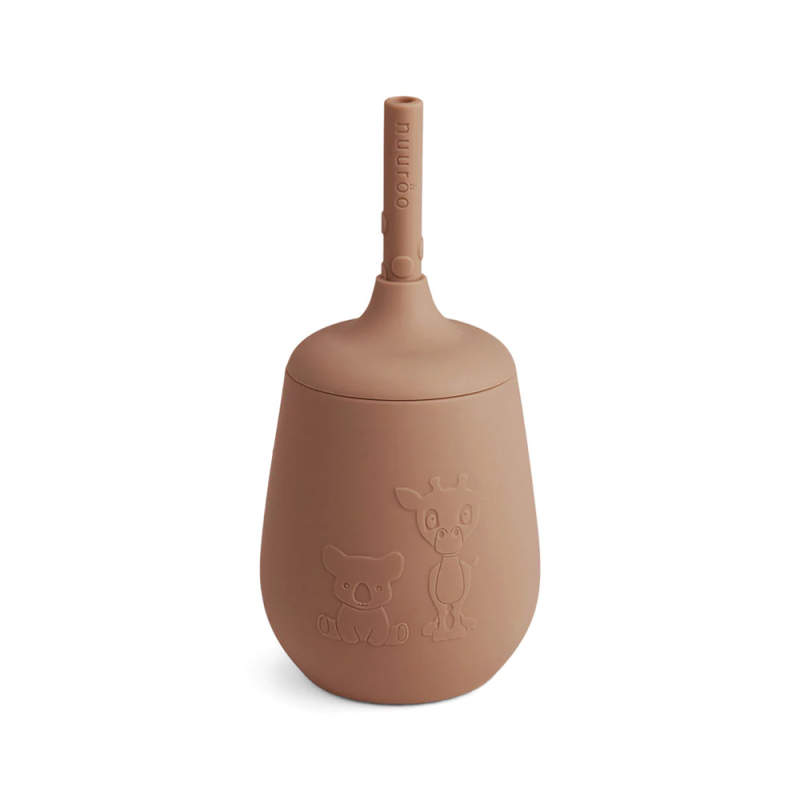 Billede af Nuuroo silikone kop med sugerør - Chocolate Malt