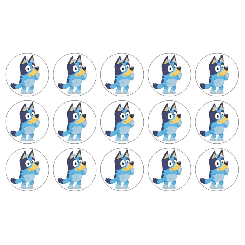 Bluey muffins sukkerprint