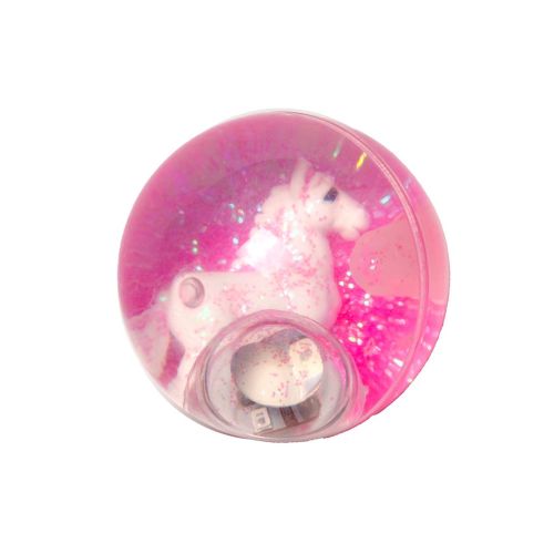 Pink hoppebold med glimmer