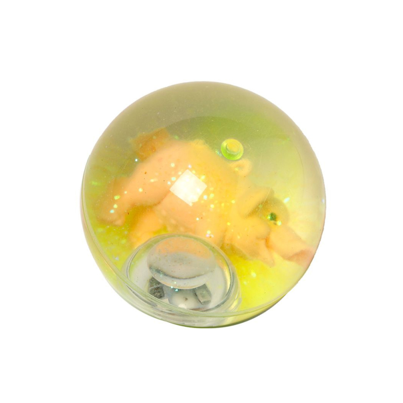 Hoppebold med lys og glimmer - Tilfældig gul