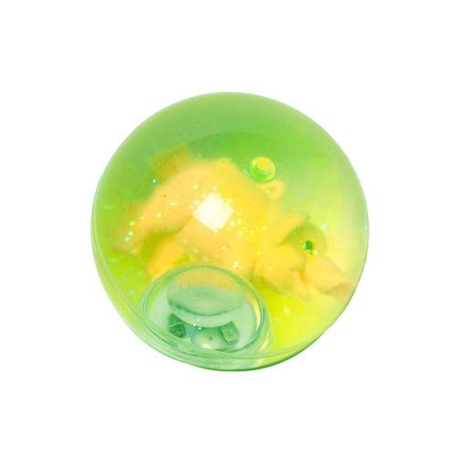Grøn hoppebold med glimmer og lys