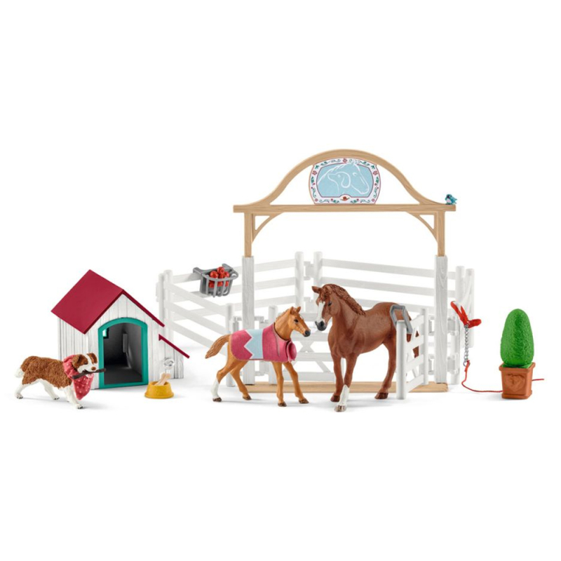 Billede af Schleich Horse Club Hannahs Guest Horses and dog hos Babadut.dk