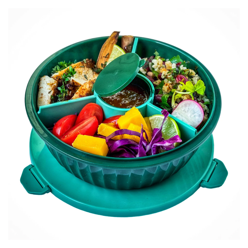 Se Yumbox Poke Bowl madkasse med skillevæg - Kale Green hos Babadut.dk
