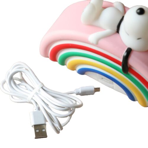 snoopy lampe med usb kabel
