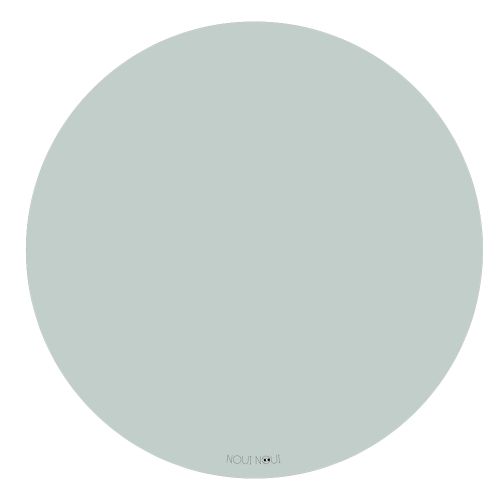 olive haze gray rundt stoleunderlag fra noui noui