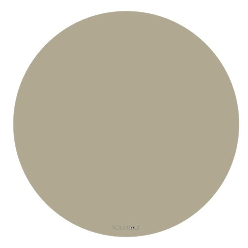 rundt stoleunderlag fra noui noui olive haze
