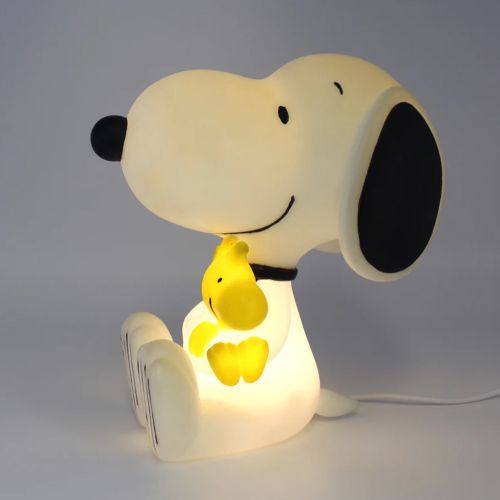 snoopy lampe med lys i