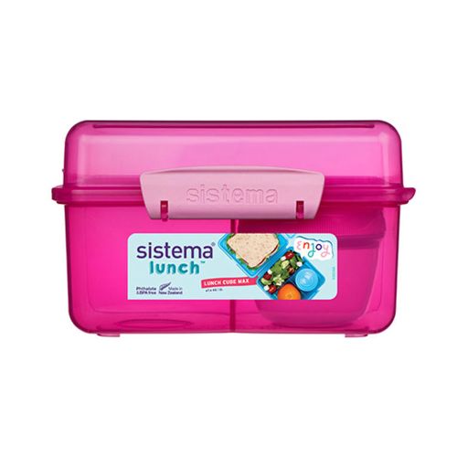 Stor pink madkasse fra sistema