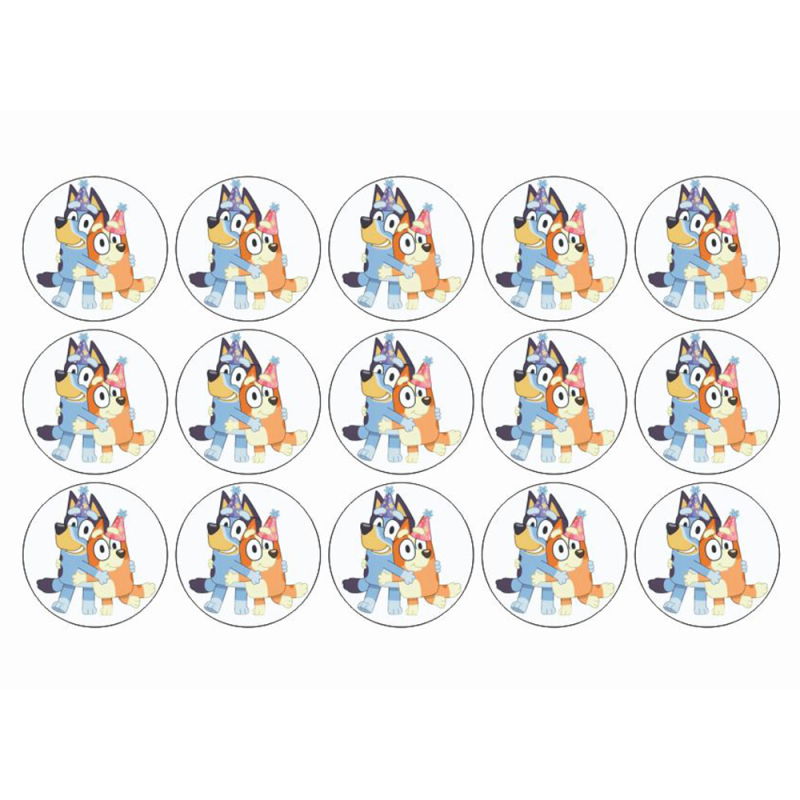 Bluey muffins sukkerprint – Festhatte