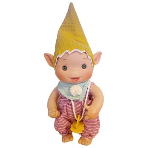 Alf dukke med hue og sut