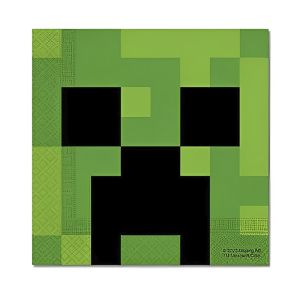minecraft servietter med creeper motiv