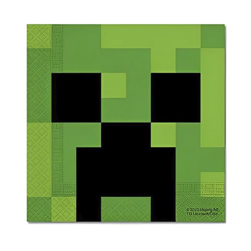 minecraft servietter med creeper motiv