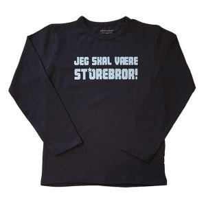 Navy storebror t-shirt fra Minymo