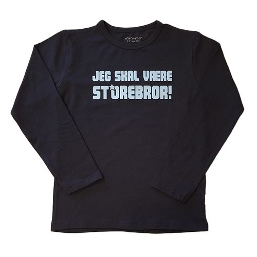 Navy storebror t-shirt fra Minymo