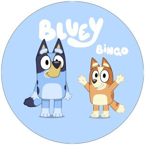 Bluey og bingo sukkerprint