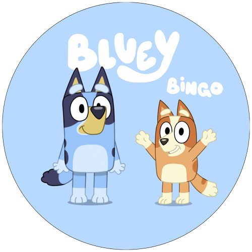 Bluey og bingo sukkerprint