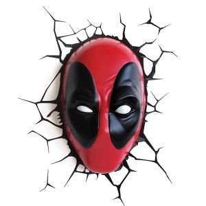 Deadpool lampe med wallstickers