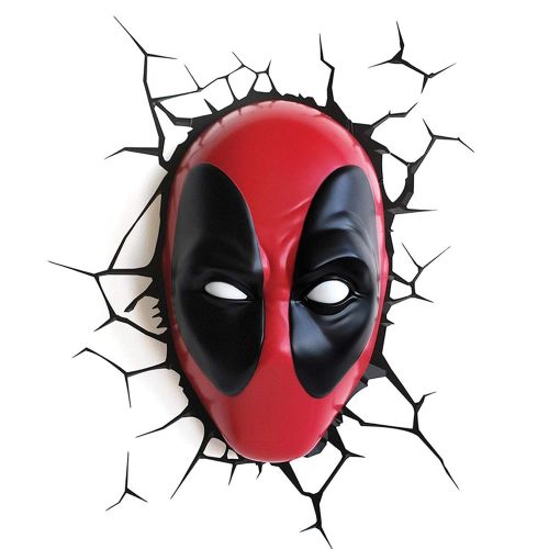 Deadpool lampe med wallstickers