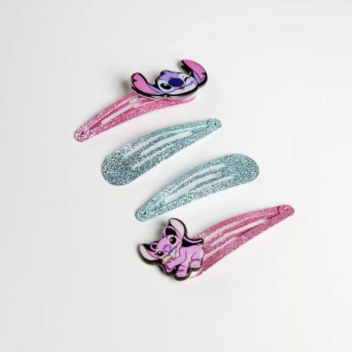stitch og angel glimmer hårspænder