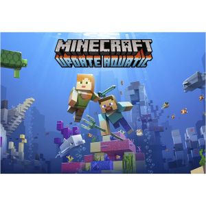 minecraft kageprint med blå baggrund