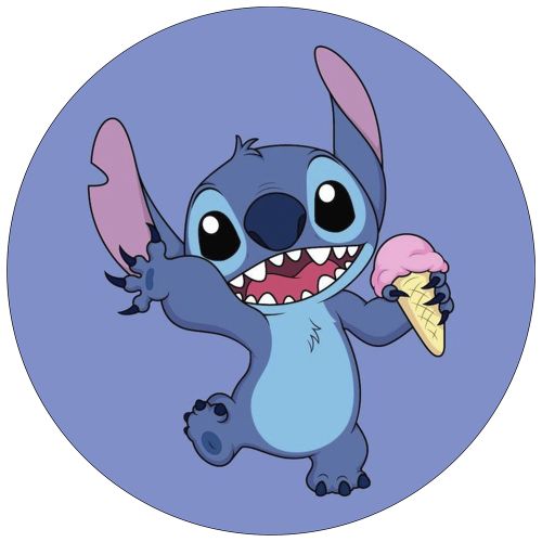 stitch sukkerprint til kage