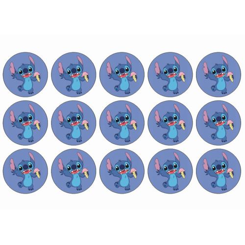 Stitch kageprint til muffins