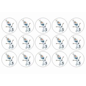 Olaf muffins kageprint