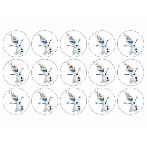 Olaf muffins kageprint
