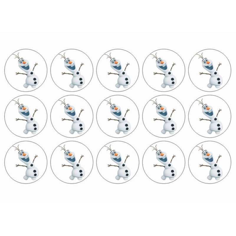 Frozen muffins sukkerprint – Olaf
