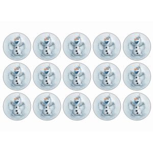 Olaf fra frost sukkerprint til muffins