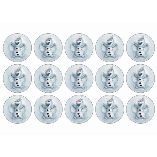 Olaf fra frost sukkerprint til muffins