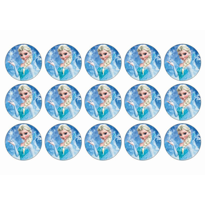 Frozen muffins sukkerprint – Elsa